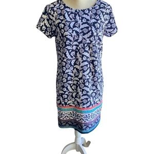 BANANA REPUBLIC-NAVY BLUE AND WHITE DRESS-SIZE 6